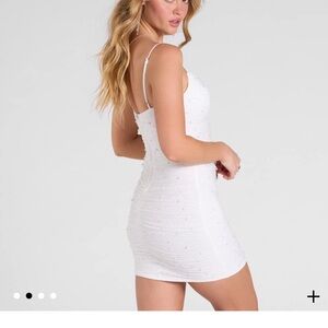Windsor Elegant White Mini Dress